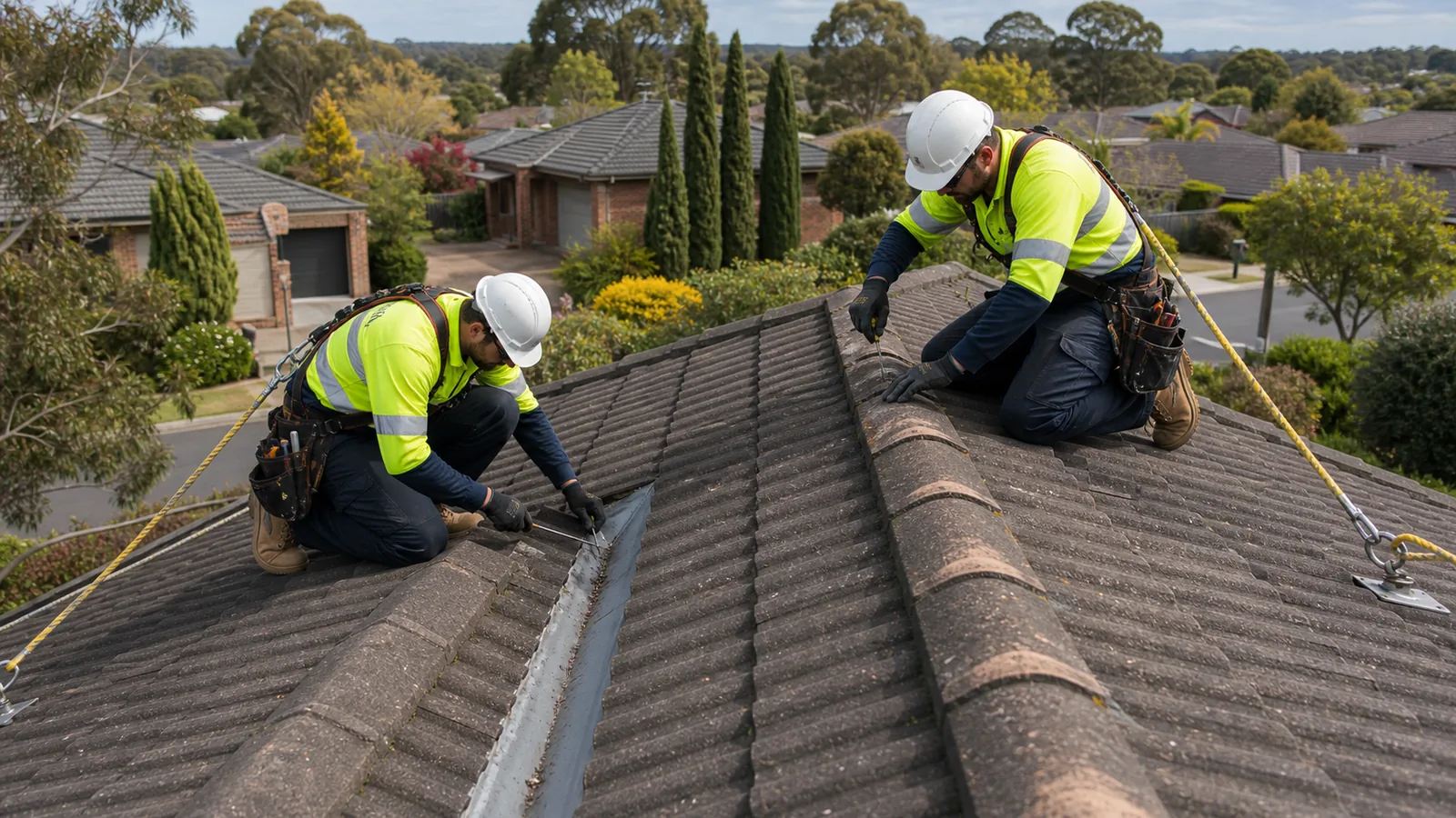 Roof leak inspection on a Berwick property