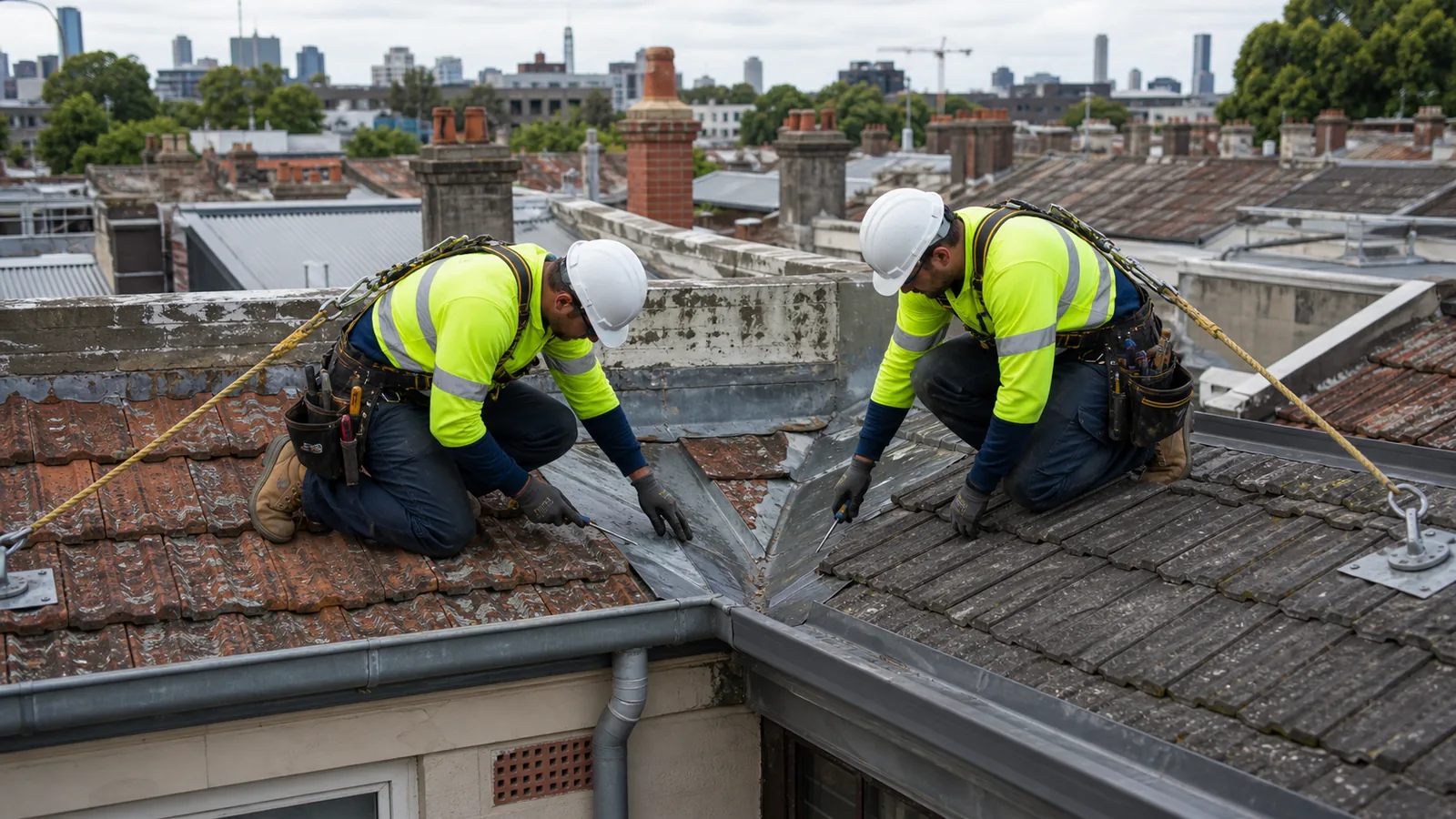 Roof leak inspection on a Brunswick property