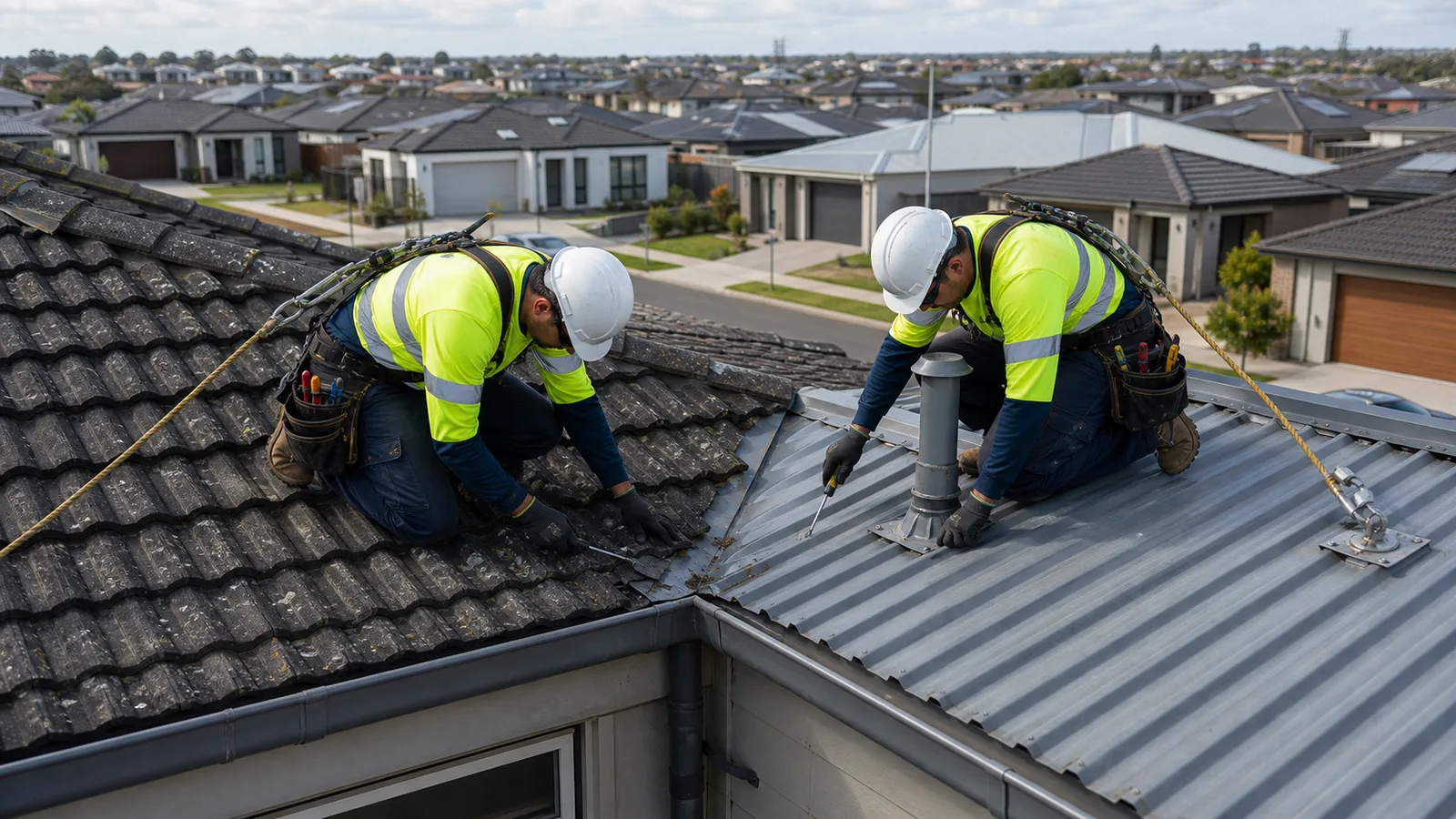 Roof leak inspection on a Caroline Springs property