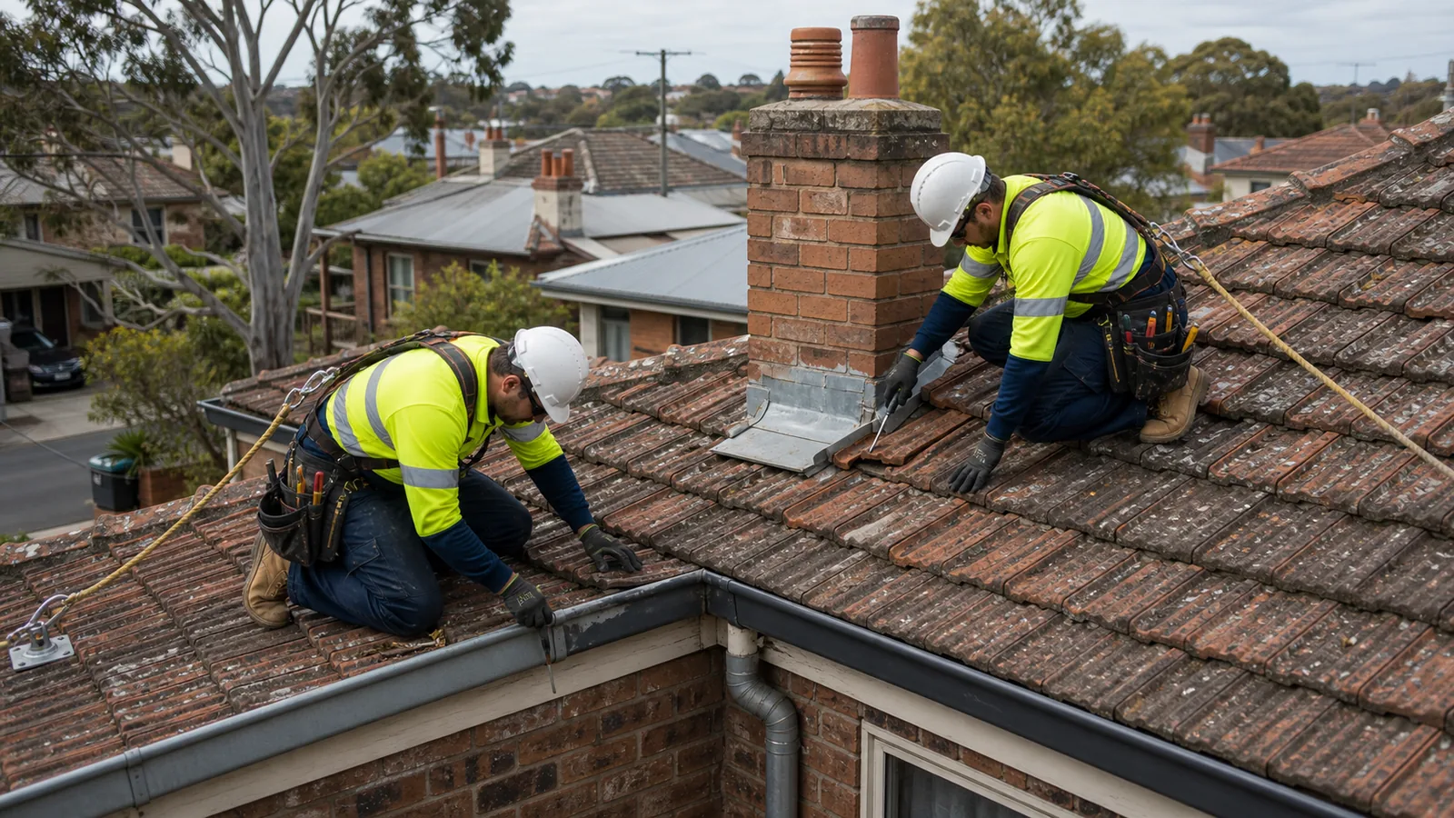 Roof leak inspection on a Coburg property