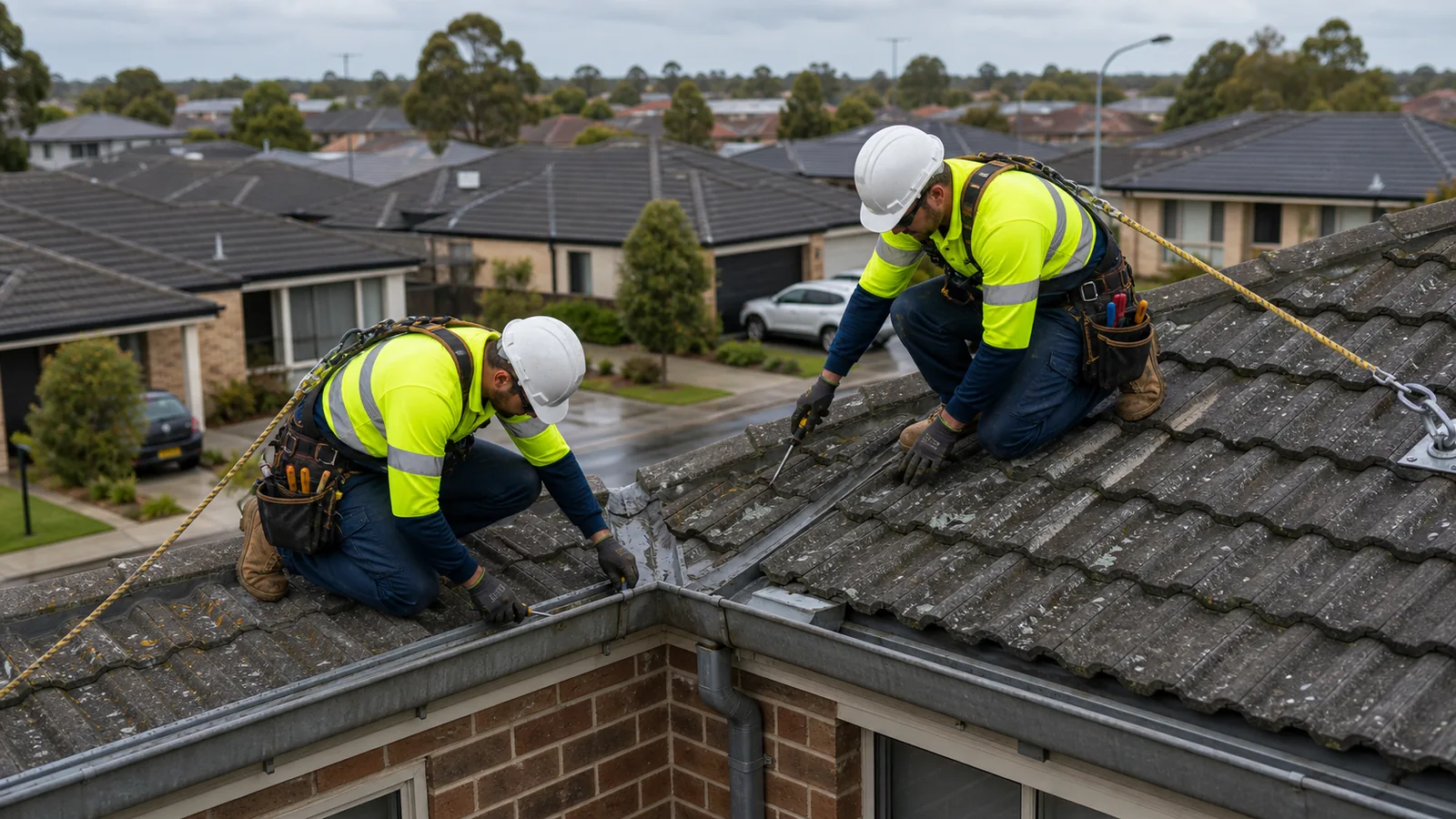 Roof leak inspection on a Epping property
