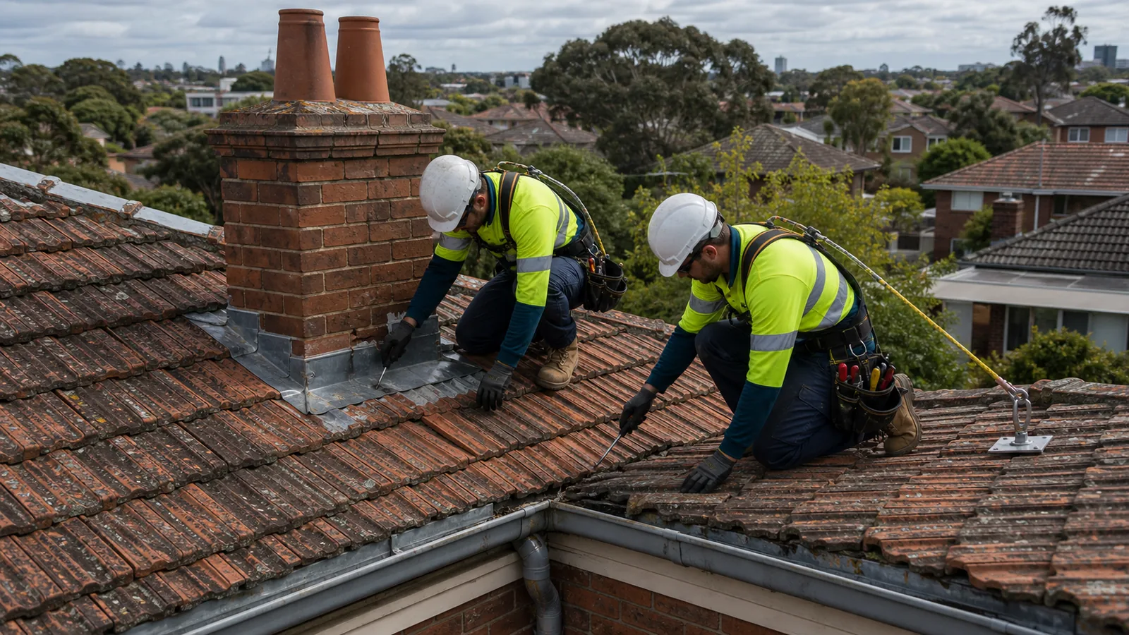 Roof leak inspection on a Essendon property
