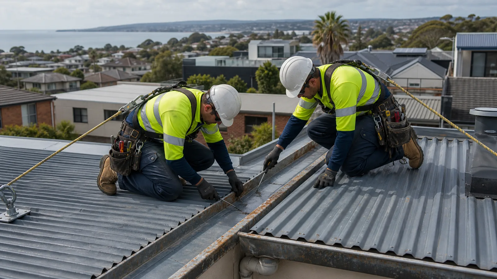Roof leak inspection on a Frankston property