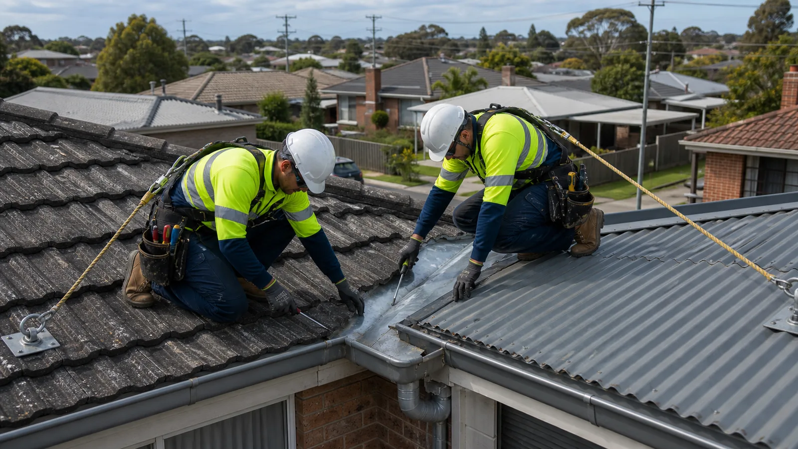 Roof leak inspection on a Noble Park property
