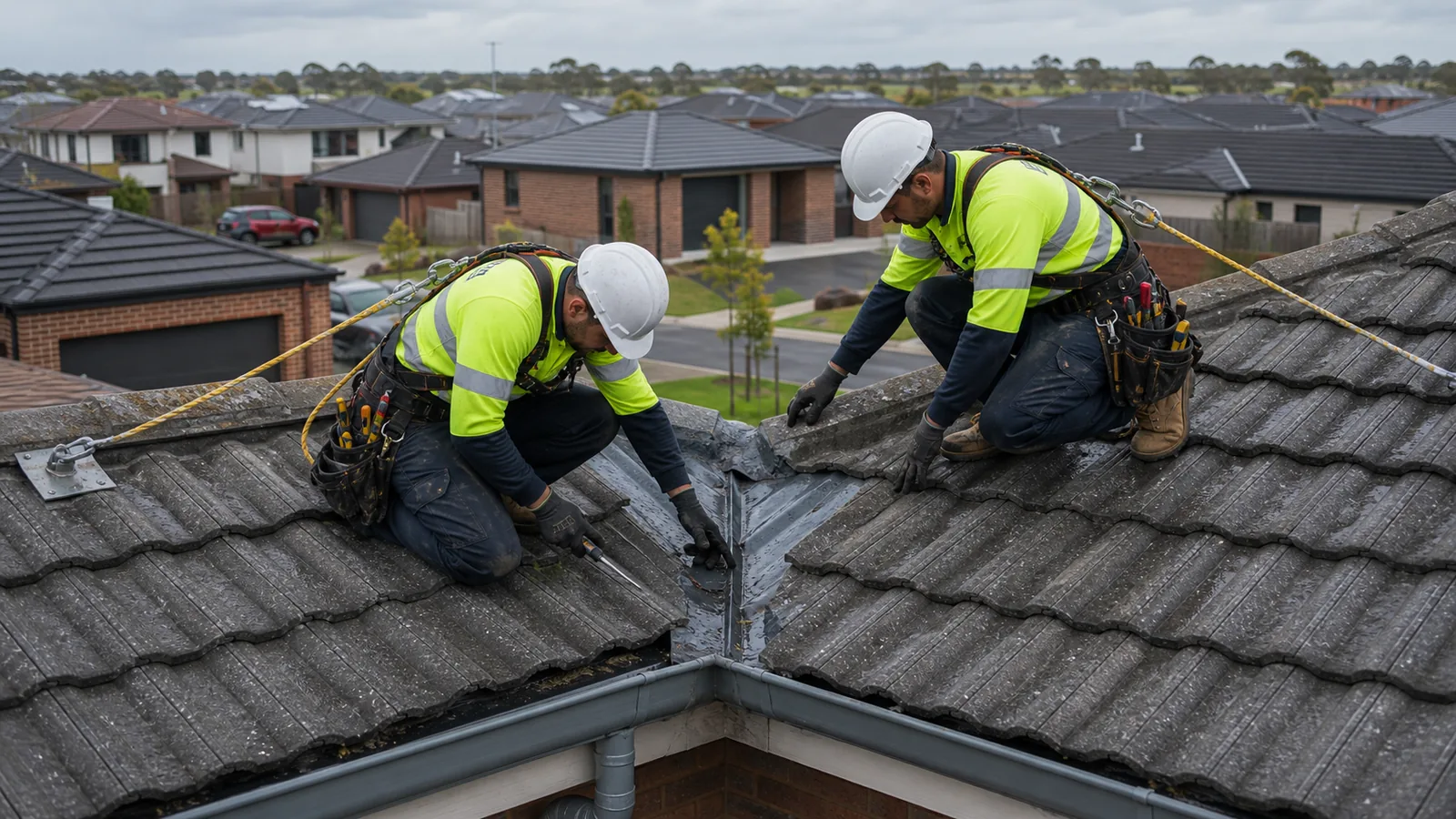 Roof leak inspection on a Pakenham property