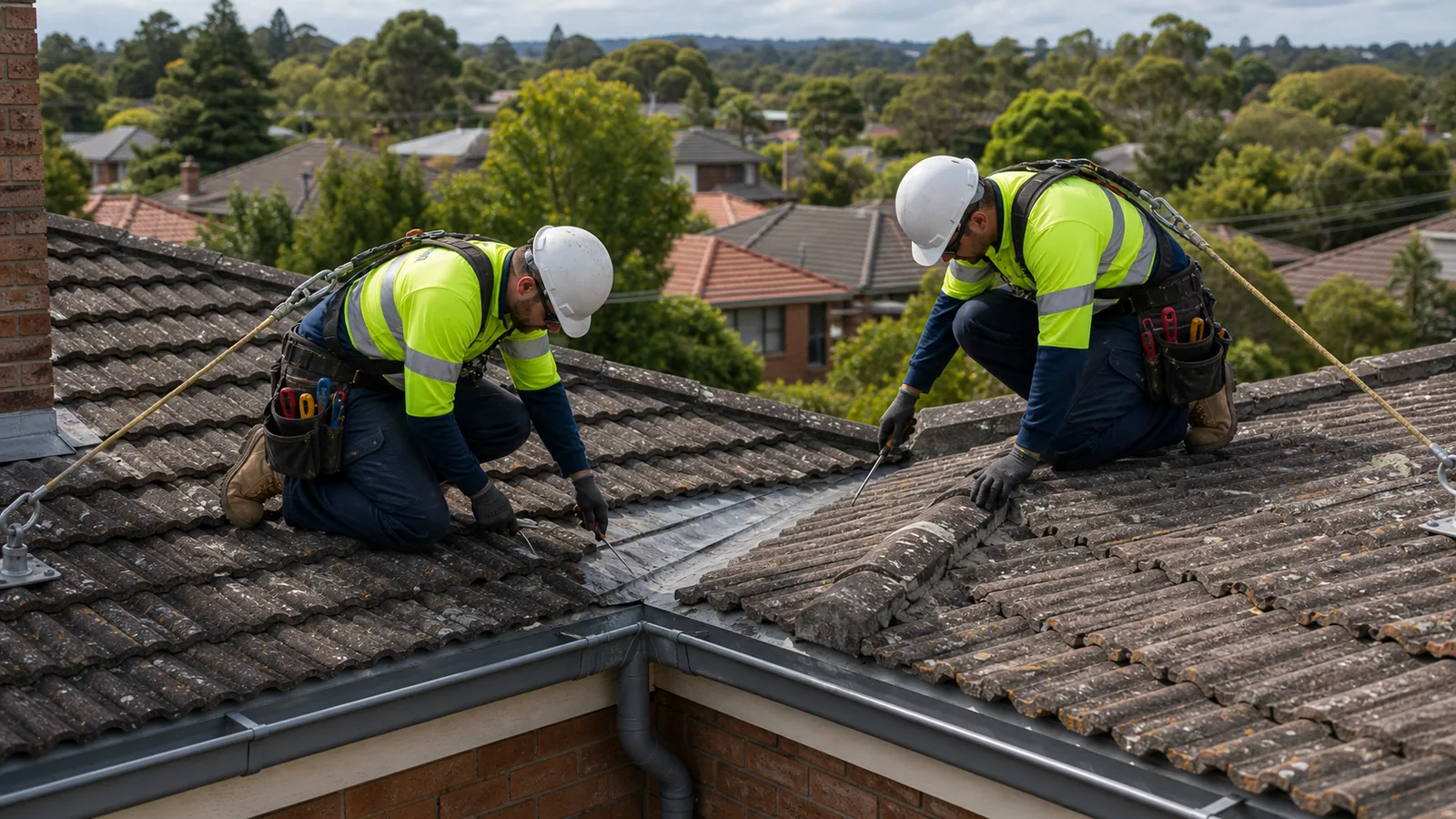 Roof leak inspection on a Ringwood property