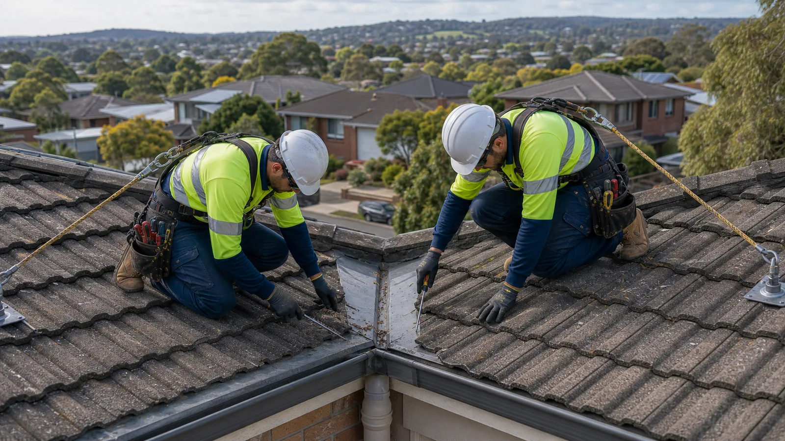 Roof leak inspection on a Rowville property