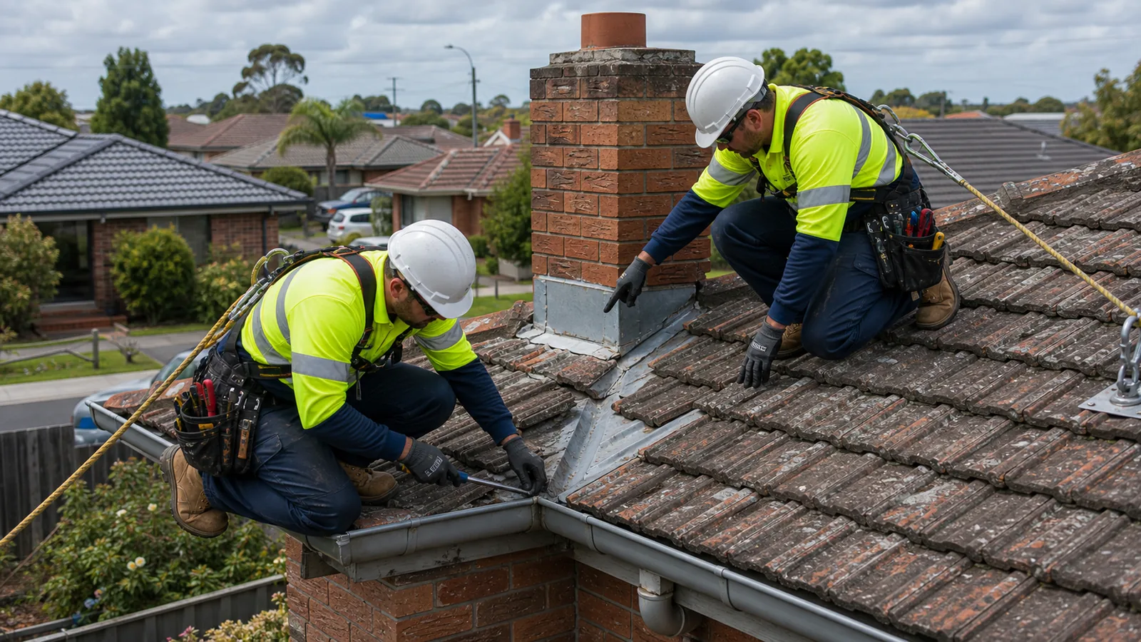 Roof leak inspection on a St Albans property