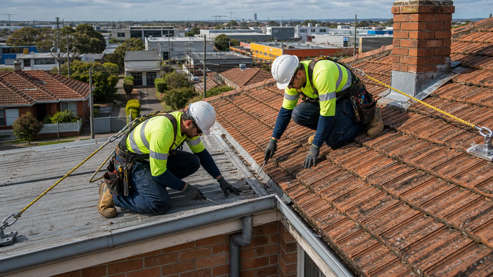 Roof leak inspection on a Sunshine property
